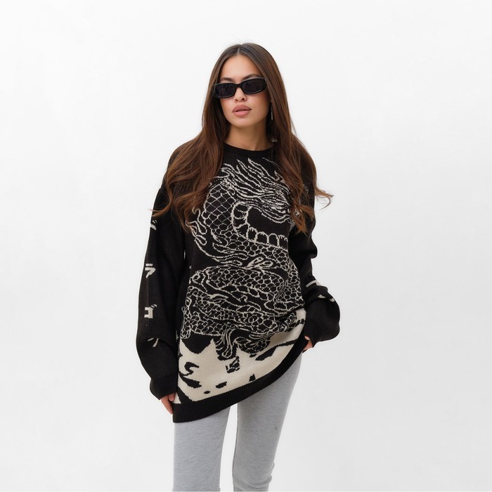 Джемпер женский MIST Dragon, чёрный, onesize (44-48)