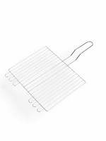 Решетка гриль, хромированная сталь, 55×31×24 см, глубина 5 см