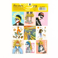 Наклейки бумажные «Художники», 11 × 15,5 см