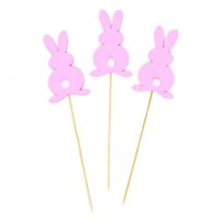 Топпер «Зайка», набор, 3 шт, цвета МИКС