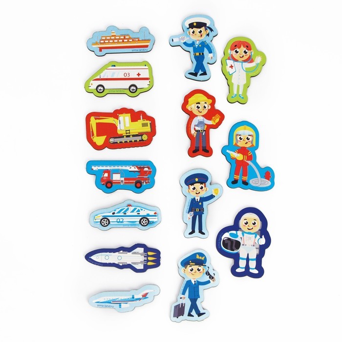 Обучающие магниты «Профессии и транспорт» Обучающие магниты «Профессии и транспорт»