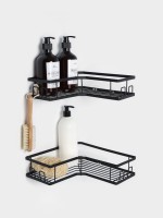 Полки для ванной Stölz, угловые, 2 шт., чёрные