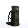Рюкзак туристический, 120 л, отдел на шнурке, 2 наружных кармана, цвет зелёный/пиксели