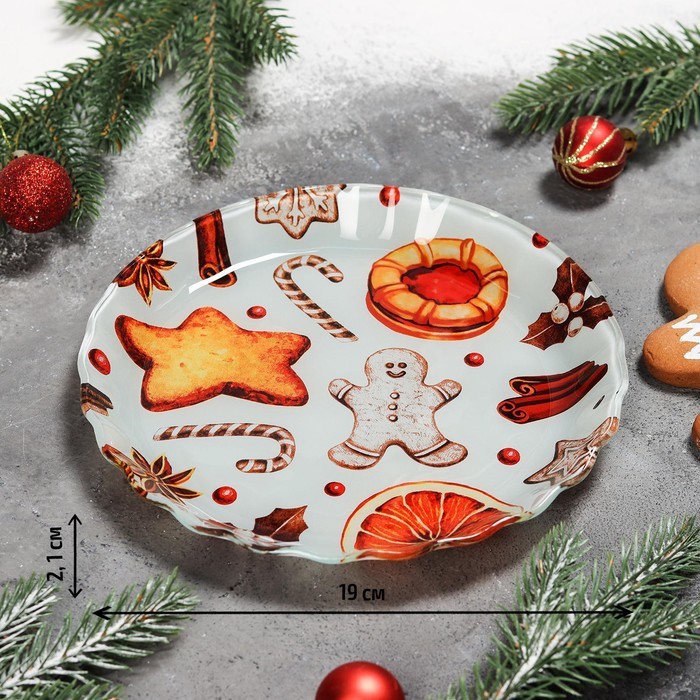 Блюдо сервировочное Доляна «Сладости», 19×2,1 см