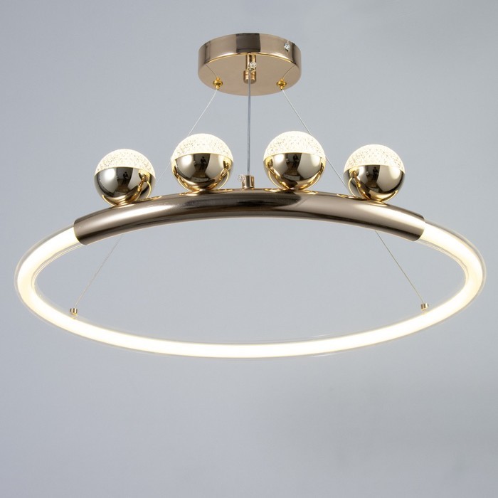 Светильник "Рони" LED 85Вт золото 50х50х9-100 см BayerLux