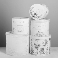 Набор коробок 5 в 1, упаковка подарочная, «Шебби», 13×14‒19.5×22 см