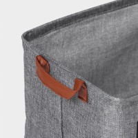 Корзина для хранения с ручками Доляна My Basket, 38×26×20 см, серая