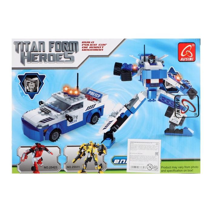 Конструктор «Робот-трансформер», 2 варианта сборки, 180 деталей Конструктор «Робот-трансформер», 2 варианта сборки, 180 деталей