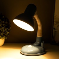 Лампа настольная Е27, «Капелька» с подставкой для ручек,(220 В) голубая (304 В) RISALUX