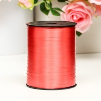 Лента для декора, подарков и шаров, красный, 0.5 см × 500 ярдов