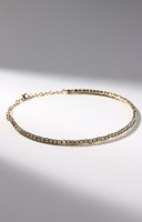 Колье «Лёд», 1 ряд, цвет белый в золоте, 35 см