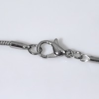 Кулон «Свидание» бабочка, цвет чёрно-белый в серебре, L=70 см