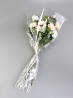 Пакет для цветов, конус под гладиолус, 14+52×80 см, прозрачный