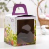 Коробка подарочная пасхальная с окном «Счастливой Пасхи!», 15×15×18 см