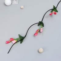 Декор ветка лоза "Тюльпан цветной" 150 см (фасовка 5 шт, цена за 1шт), микс