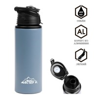 Бутылка для воды, 600 мл, "Мастер К", 22 х 7.3 см, корпус из алюминия