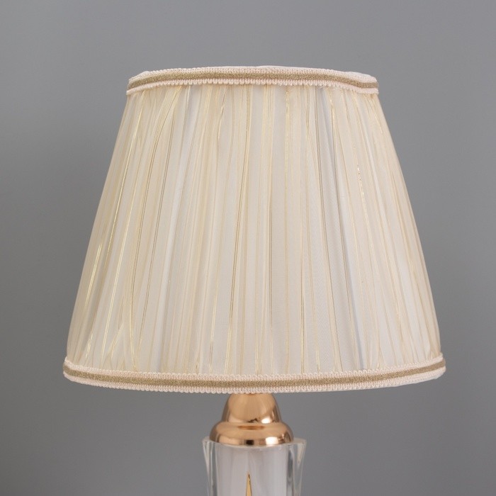 Лампа настольная "Ясмин" 1х40Вт Е27 1х3Вт LED золото 25х25х43см