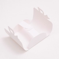 Коробка складная-конверт под кондитерские изделия, белый, 10,5 х 9,5 х 4 см