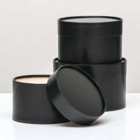 Набор подарочных коробок 3 в 1, завальцованные, черный, 16×10, 14×9, 13×8.5 см