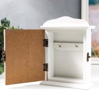 Ключница дерево 2 крючка "Повар с подносом" 20,5х6х15 см