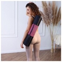 Чехол для йога-коврика, 68 × 22 см (для толщины до 6 мм), цвет чёрный