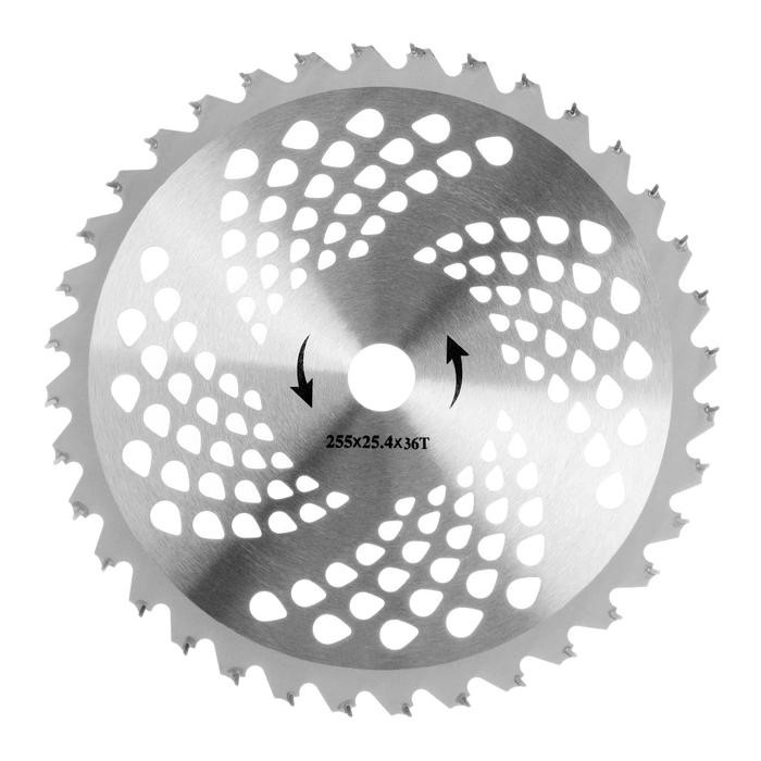 Нож для триммера ТУНДРА, 255×25.4 мм, 36 зубьев