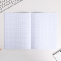 Тетрадь в клетку, А4, 96 л., на скрепке, блок №1, JUNGLE