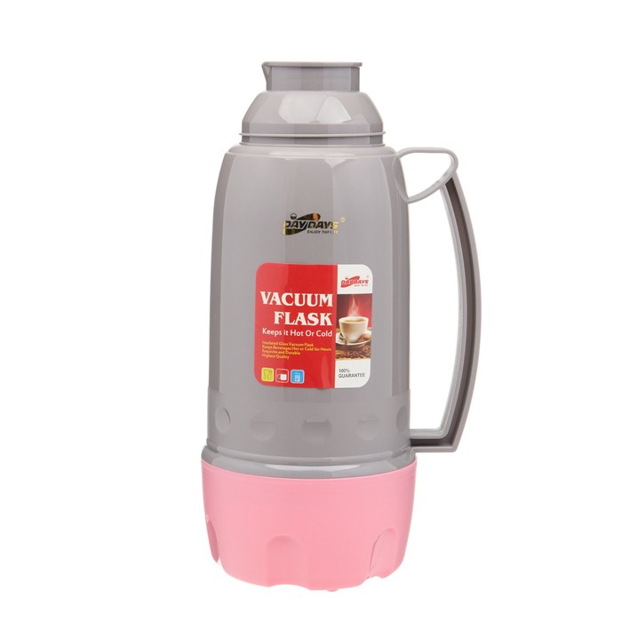 Термос 1.8 л, со стеклянной колбой, сохраняет тепло 12 ч, розовый Термос 1.8 л, со стеклянной колбой, сохраняет тепло 12 ч, розовый