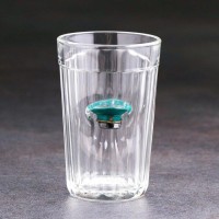 Стакан "Непробиваемый. Военный", с фуражкой, граненый, 250 мл