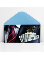 Конверт для денег «С Днём рождения!», купюры в кармане, 16.5×8 см