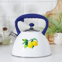 Чайник со свистком Доляна «Свиристель», 3 л, цвет голубой