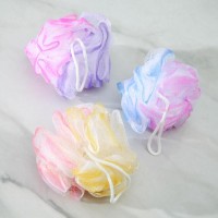 Мочалка для тела Доляна, розовый/фиолетовый