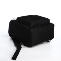 Рюкзак молодёжный из текстиля на молнии «Аниме», карман, цвет чёрный