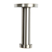 Крючок мебельный ТУНДРА TKO011, однорожковый, 16×70 мм, нержавеющая сталь, 10 шт.