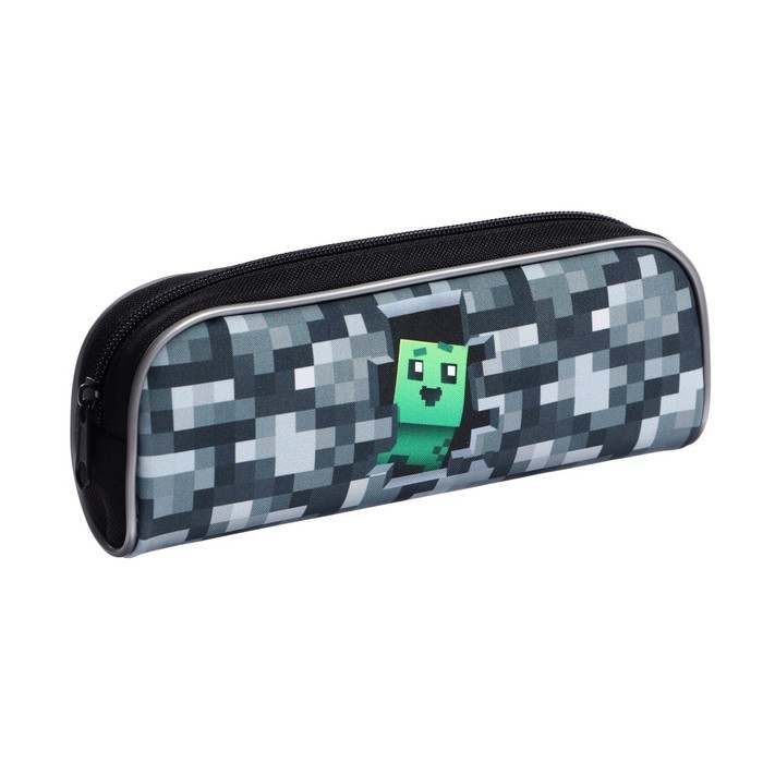 Пенал мягкий, 1 отделение, 80 х 210 х 40 мм, объёмный, Calligrata ПМО 21-20, "Пиксели" Пенал мягкий, 1 отделение, 80 х 210 х 40 мм, объёмный, Calligrata ПМО 21-20, "Пиксели"