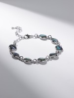 Браслет «Галиотис» кружочки, длина 15 см + доп. цепочка 5 см