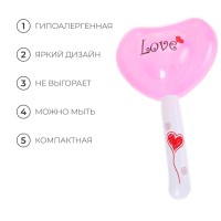 Игрушка надувная «Сердце», со звуком, 55 см, светящаяся