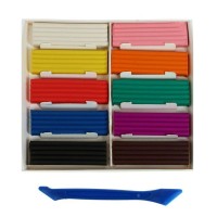 Пластилин 10цв 200г BRAUBERG "KIDS", со стеком 106504