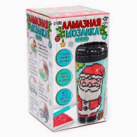 Термостакан детский «Дед Мороз», с вставкой из алмазной мозаики, 450 мл