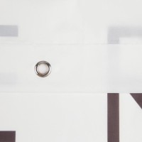 Штора для ванной водоотталкивающая Этель «Save water»,145×180 см, цвет белый, ткань оксфорд, 210гр/м2