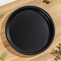 Форма для выпечки Доляна «Жаклин. Круг», 20×3 см, антипригарное покрытие, цвет чёрный