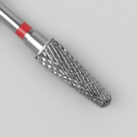 Фреза твердосплавная для маникюра «Тонкий конус», мелкая нарезка, 4 × 15 мм