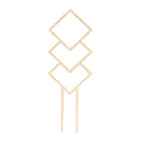 Шпалера, 36×12 см, дерево, «Ромб», Greengo