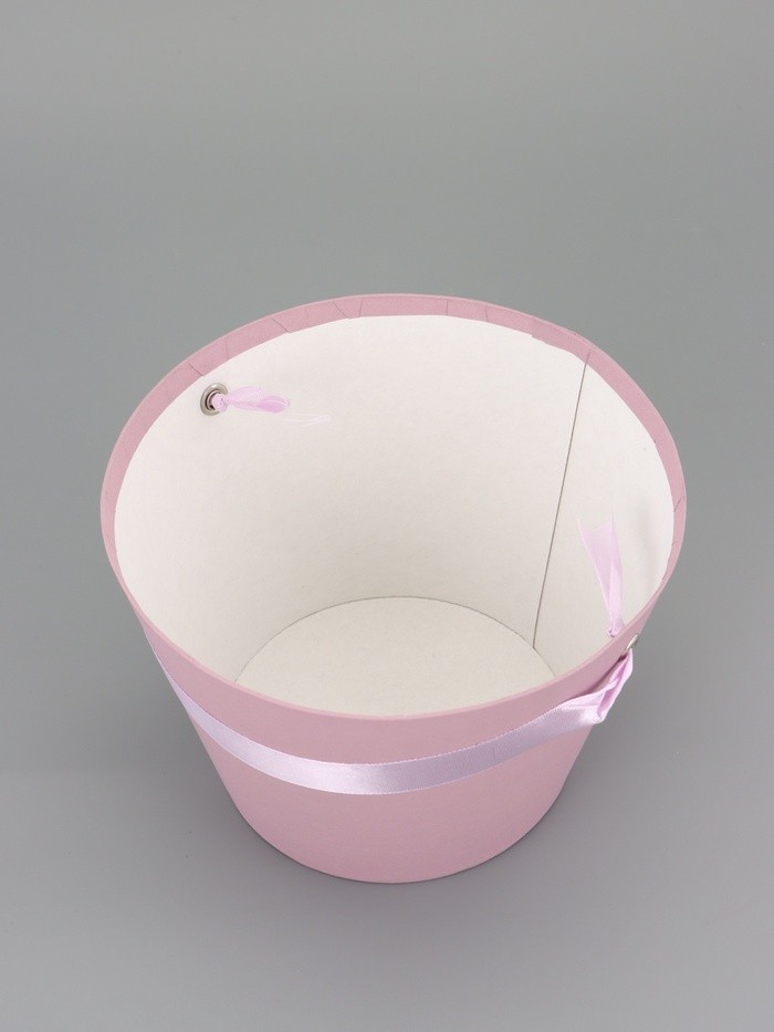 Переноска конус подарочная под цветы, пыльная роза, 11,5 х 17 х 12 см