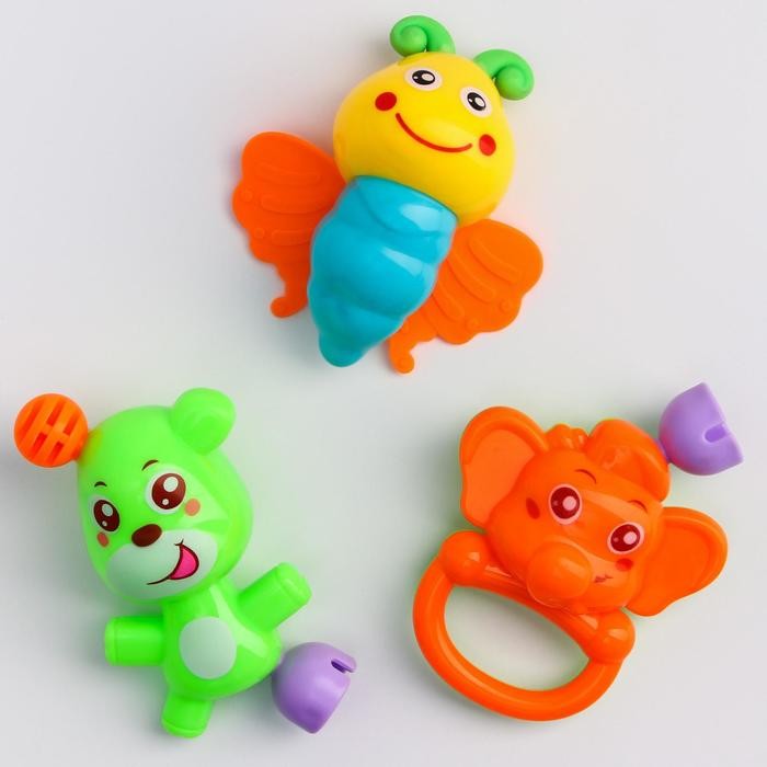 Набор погремушек «Давай играть», 3 игрушки