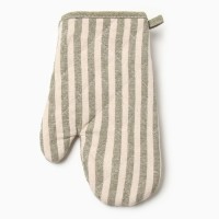 Набор кух.Доляна Полоса цв.зеленый,варежка-прих.25х17см, прихватка 17х17 50% п/э 50% хл