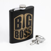 Фляжка "Big Boss" 240 мл, воронка в комплекте
