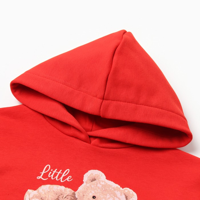 Джемпер с капюшоном «Крошка Я. Мишка», рост 62-68 см, красный