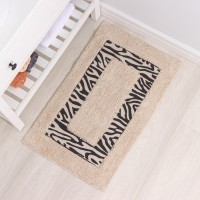 Коврик для дома Доляна «Зебра», 50×80 см, молочный