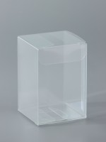 Складная прозрачная коробка из PVC, для упаковки подарков, 4×4×6 см